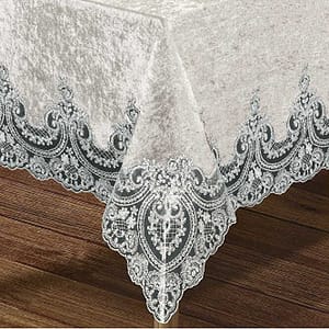 Kareleva Fransız Güpürlü Masa Örtüsü: Zarafetin ve Sofistike Tarzın Sembolü