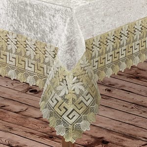 Güpürlü Kadife Masa Örtüsü